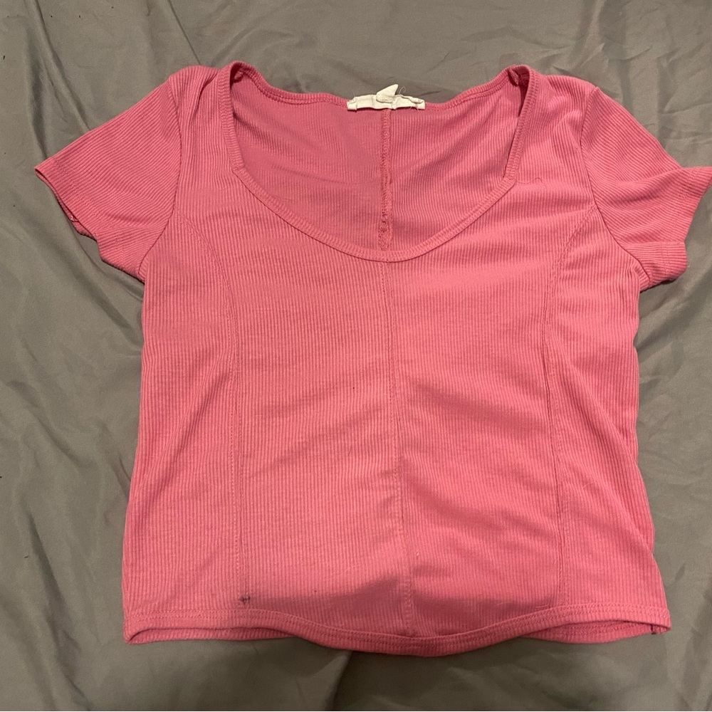 Hippie Rose pink crop shirt